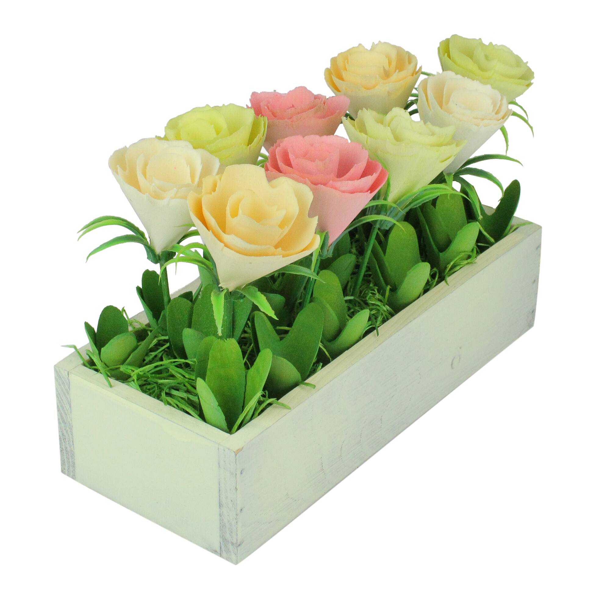 6" Springtime Artificial Flowers in Pot